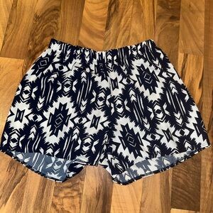Blue Aztec shorts